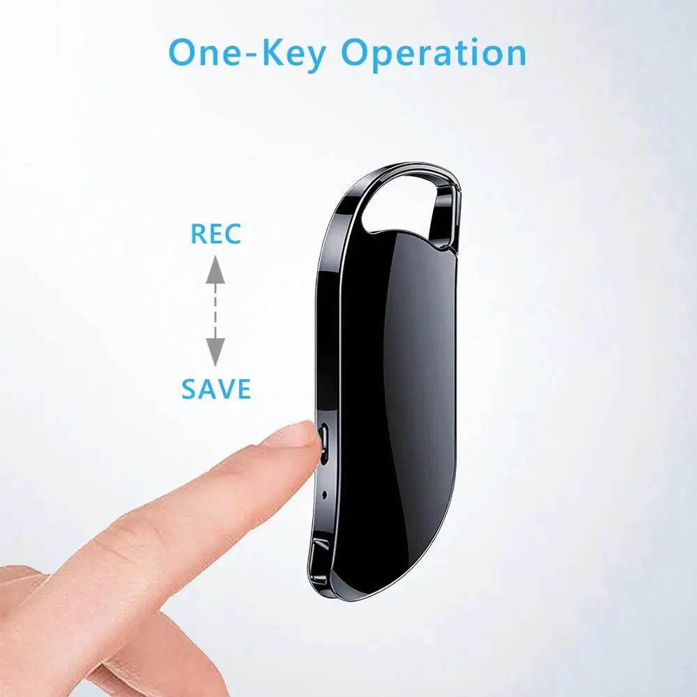 V11 Smart Audio Mini Voice Recorder 32GB 64GB USB Drive Voice Activated Dictaphone Keychain Audio Recorder for Meeting Business