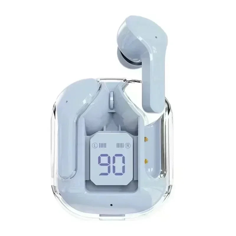 T2 Tws Wireless Bluetooth Headset Transparent Wireless Headphones Power Digital Display Stereo Sound Earphones for Smartphones