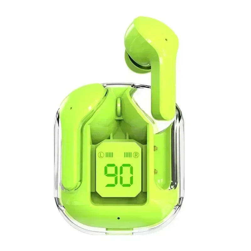 T2 Tws Wireless Bluetooth Headset Transparent Wireless Headphones Power Digital Display Stereo Sound Earphones for Smartphones