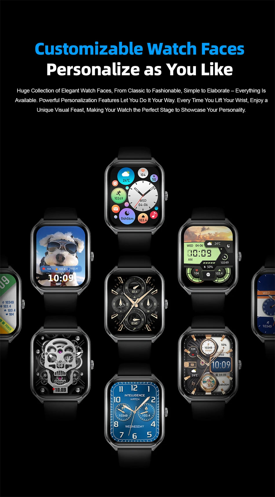 2025 New Ultra Thin Smart Watch Men 1.96"AMOLED 368*448 HD Display Always Show Time Health Monitor Waterproof BT Call Smartwatch