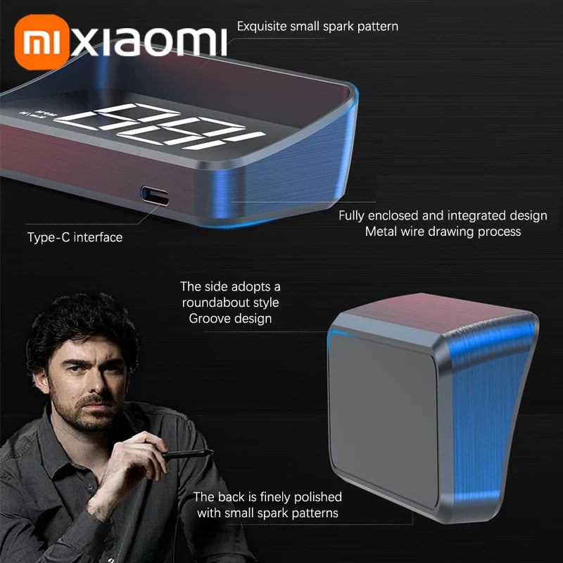 Xiaomi In-vehicle Speedometer HUD Head Up Display Digital Speed Mete GPS Compass Multifunctional Car Windshield Projector NEW