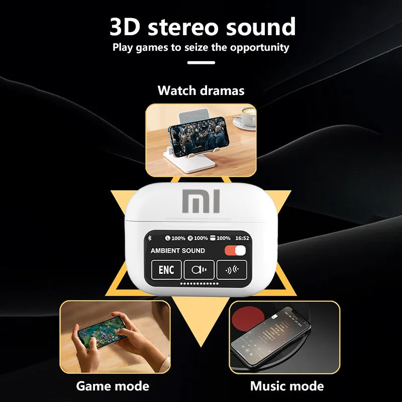 Xiaomi A10 Pro touch screen control Bluetooth 5.3 with ENC function and built-in microphone for high-definition calling