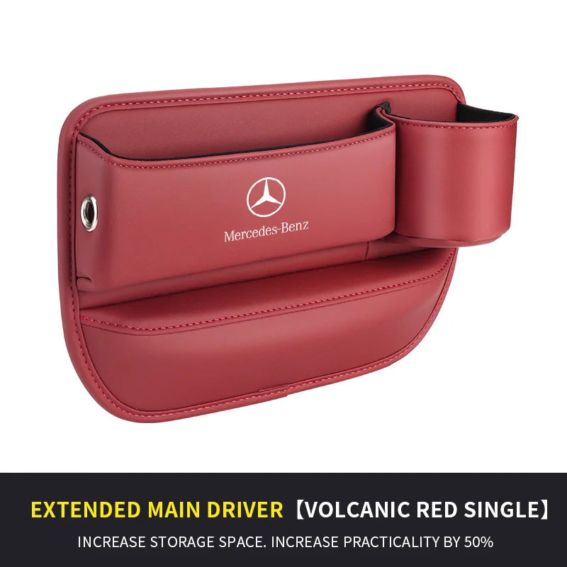 For Mercedes-Benz A B C E S V R-Class A45 C43 CLA GLA GLB GLC SLK SL Car Seat Gap Multifunction Storage Box Seat Gap Cup Holder