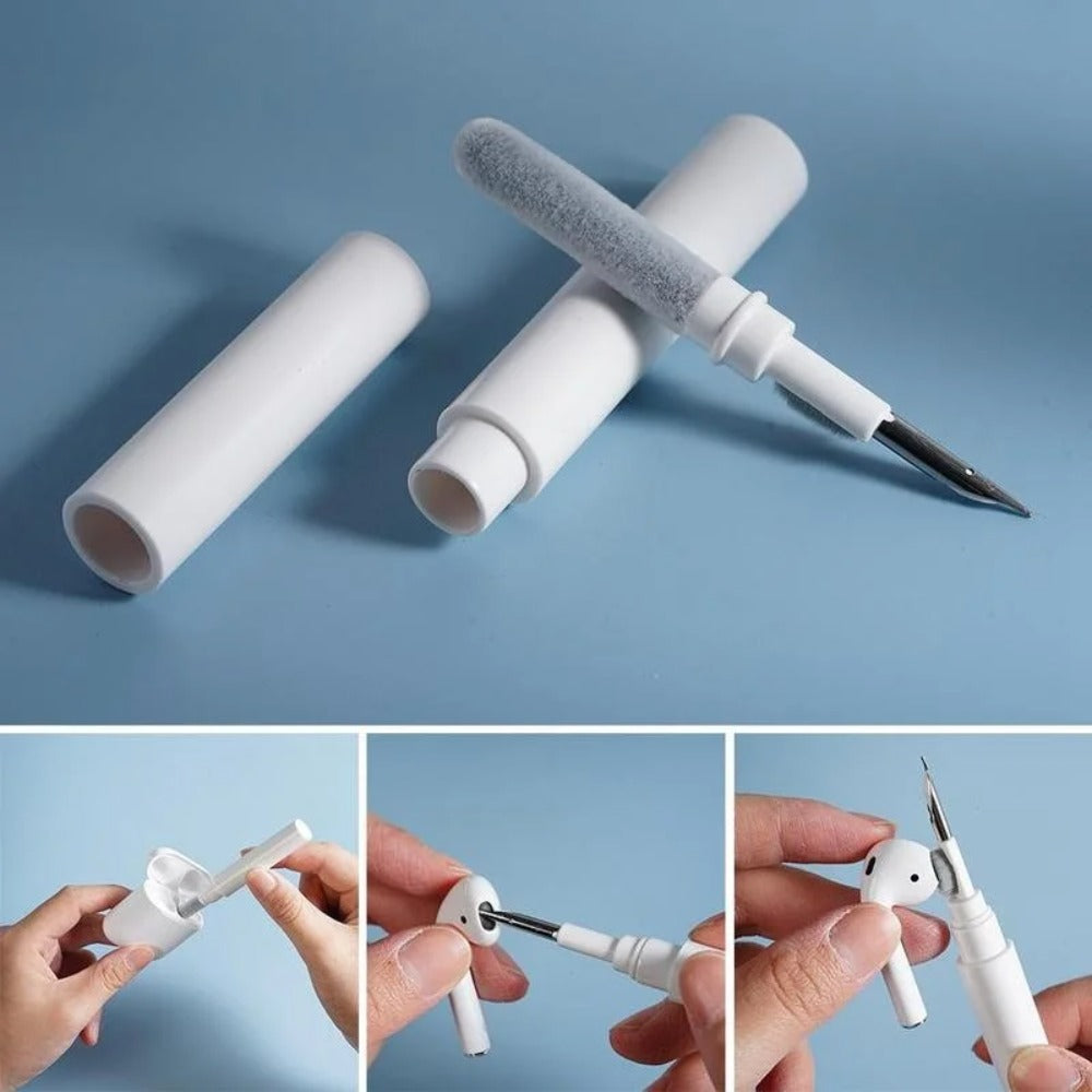 Earbuds Cleaning Pen for Earbuds Portable 3 in 1 Wireless Earphone Case Cleaning Tools Kit Cleaning Brush