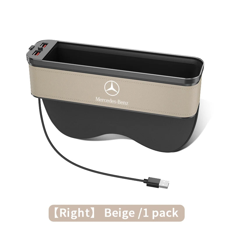 For Mercedes-Benz A B C E S V R Class AMG GLB GLC GLE SLC SLK SL ML Vito Viano Sprinter Pilot Car Seat Storage Case Seat Gap Box