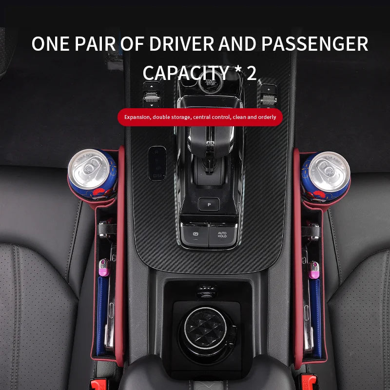 For Mercedes-Benz A B C E S V R-Class A45 C43 CLA GLA GLB GLC SLK SL Car Seat Gap Multifunction Storage Box Seat Gap Cup Holder