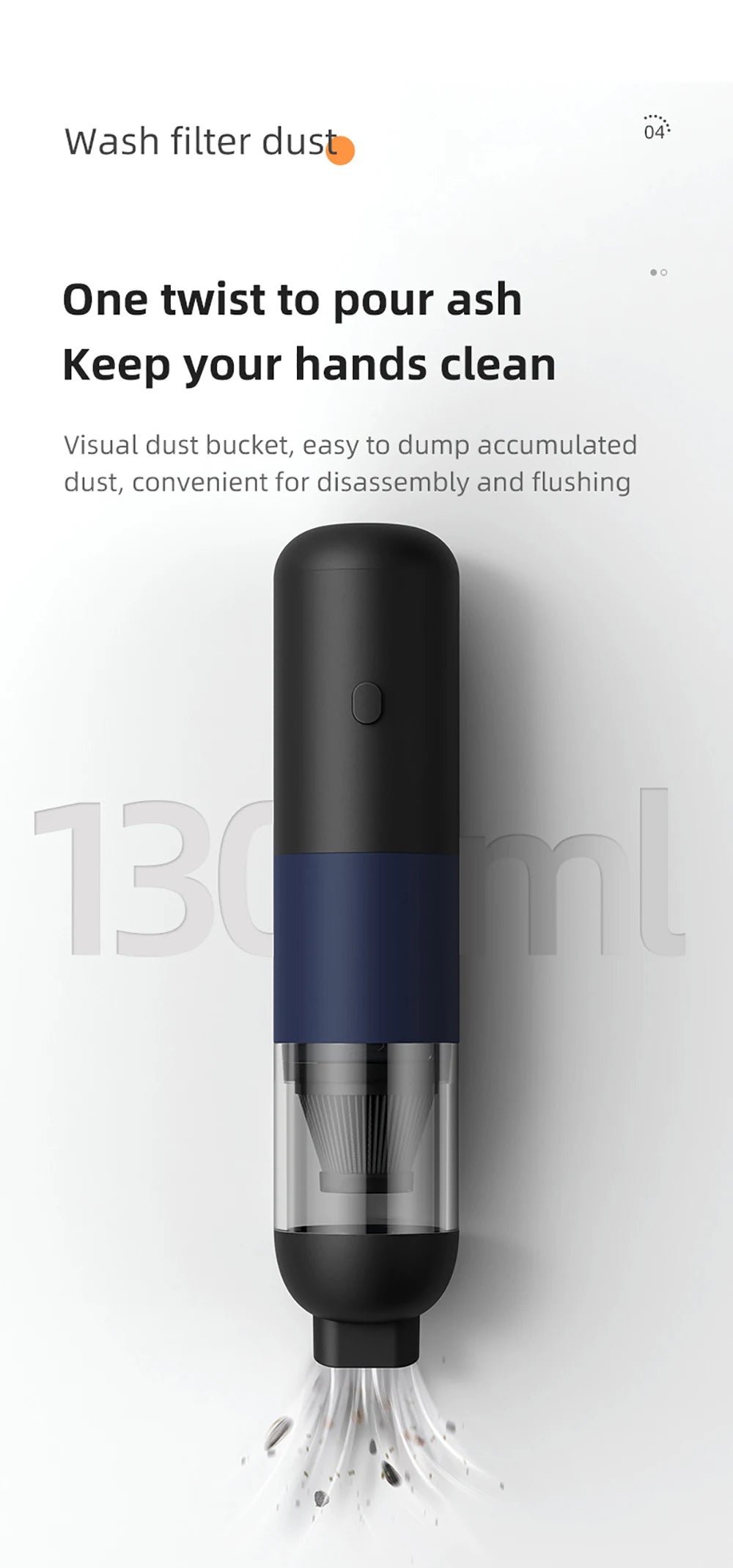 20000PA Wireless New Car Vacuum Cleaner Portable Mini Handheld Vacuum Cleaner Smart Home Car Dual-purpose Mi Dust Catcher