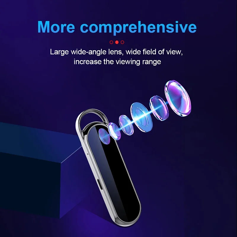 4-128GB Mini Digital Recorder Camera 256GB Keychain Voice Recorders One-click Recording/Video HD Noise Reduction Dictaphone