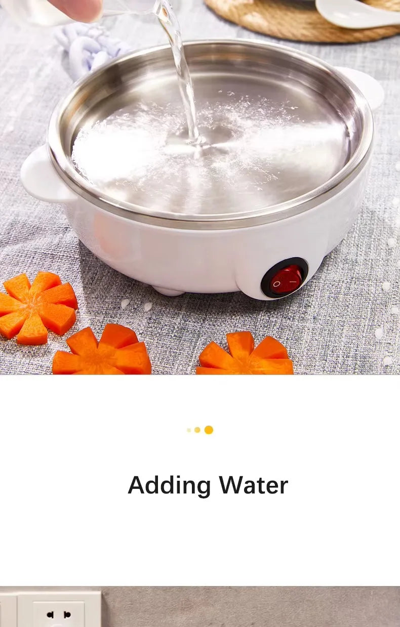 Multifunctional Electric Egg Cooker Automatic Egg Boiler 7 Eggs Mini Egg Streamer Kitchen Breakfast Machine Mini Egg Boiler