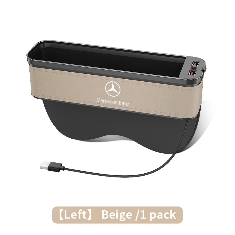For Mercedes-Benz A B C E S V R Class AMG GLB GLC GLE SLC SLK SL ML Vito Viano Sprinter Pilot Car Seat Storage Case Seat Gap Box