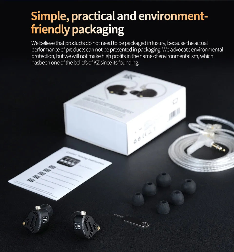 KZ ZS12 PRO X Metal Earphones 1DD+5BA Hybrid HIFI Bass In Ear Monitor Headphones Music Sport Noise Cancelling Headset New Arrive