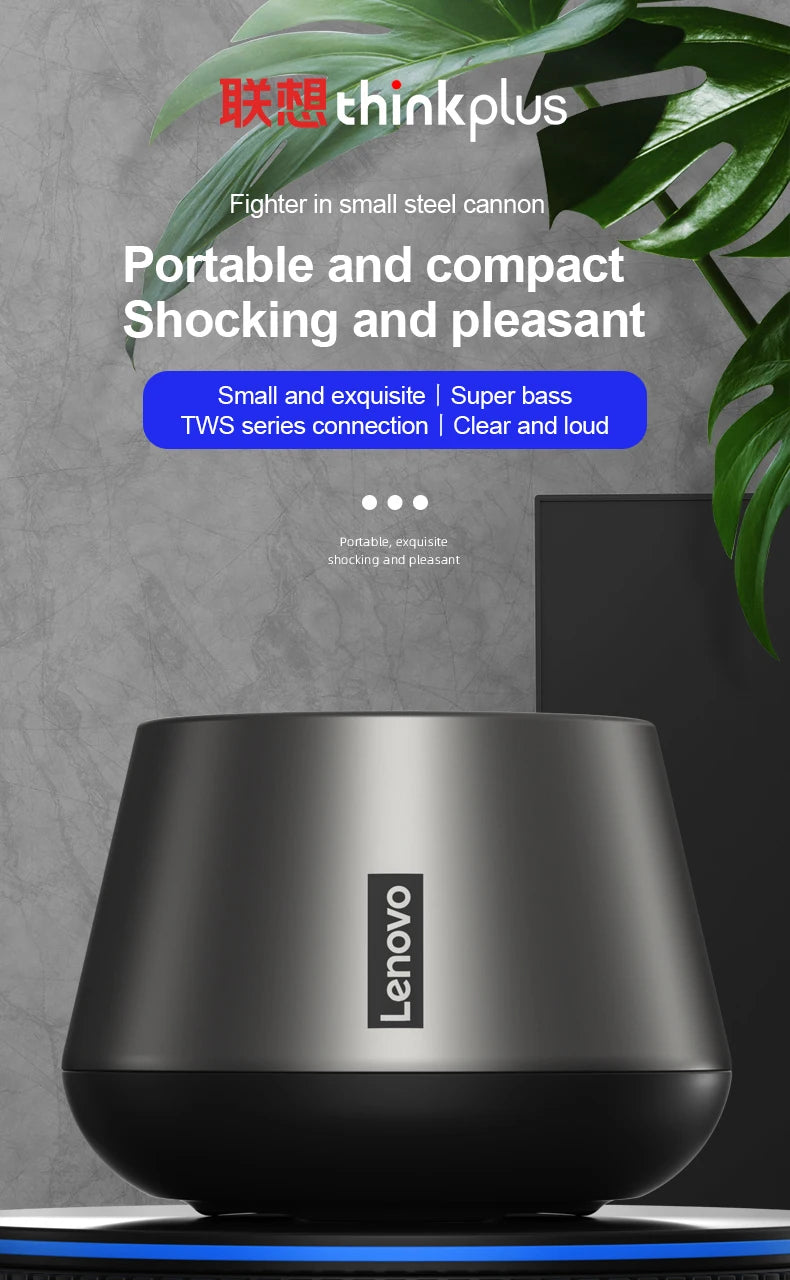 Original Lenovo K3 Pro Bluetooth Wireless Portable Speaker Mini Outdoor Loudspeaker Wireless Column 3D Stereo Music Surround Bas