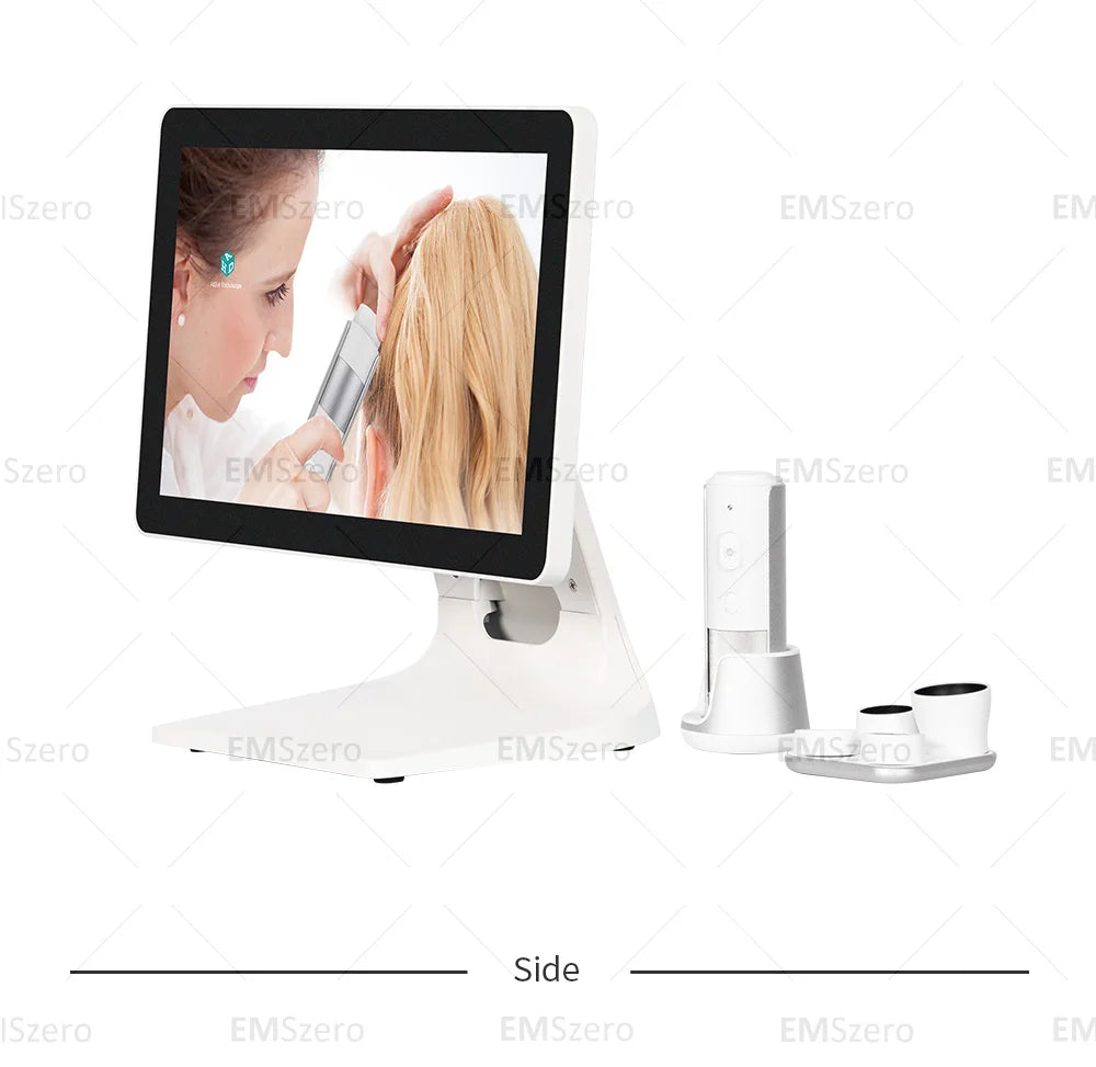 AI Analysis Scalp Care Handheld Hair Analyzer Mini Intelligent Access The Net Hair Detector Scalp Hair Follicle Analyzer Salon