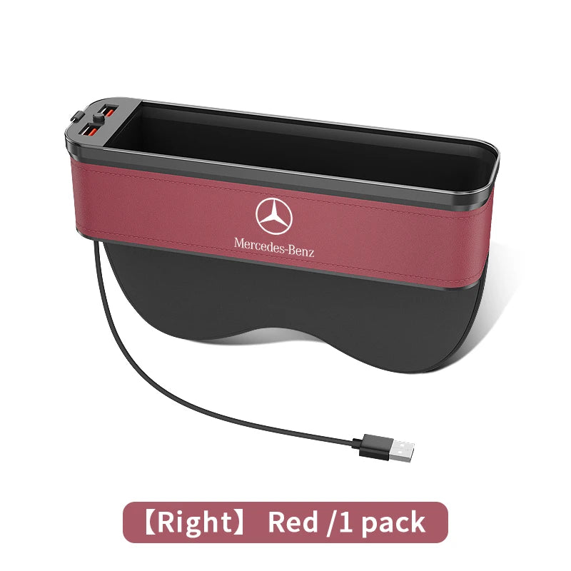 For Mercedes-Benz A B C E S V R Class AMG GLB GLC GLE SLC SLK SL ML Vito Viano Sprinter Pilot Car Seat Storage Case Seat Gap Box