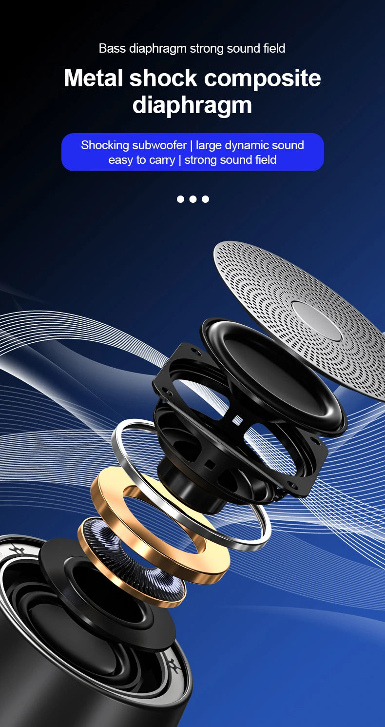 Original Lenovo K3 Pro Bluetooth Wireless Portable Speaker Mini Outdoor Loudspeaker Wireless Column 3D Stereo Music Surround Bas
