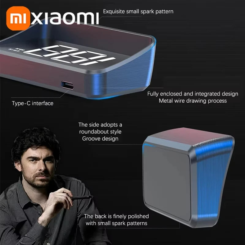 Xiaomi In-vehicle Speedometer HUD Head Up Display Digital Speed Mete GPS Compass Multifunctional Car Windshield Projector NEW