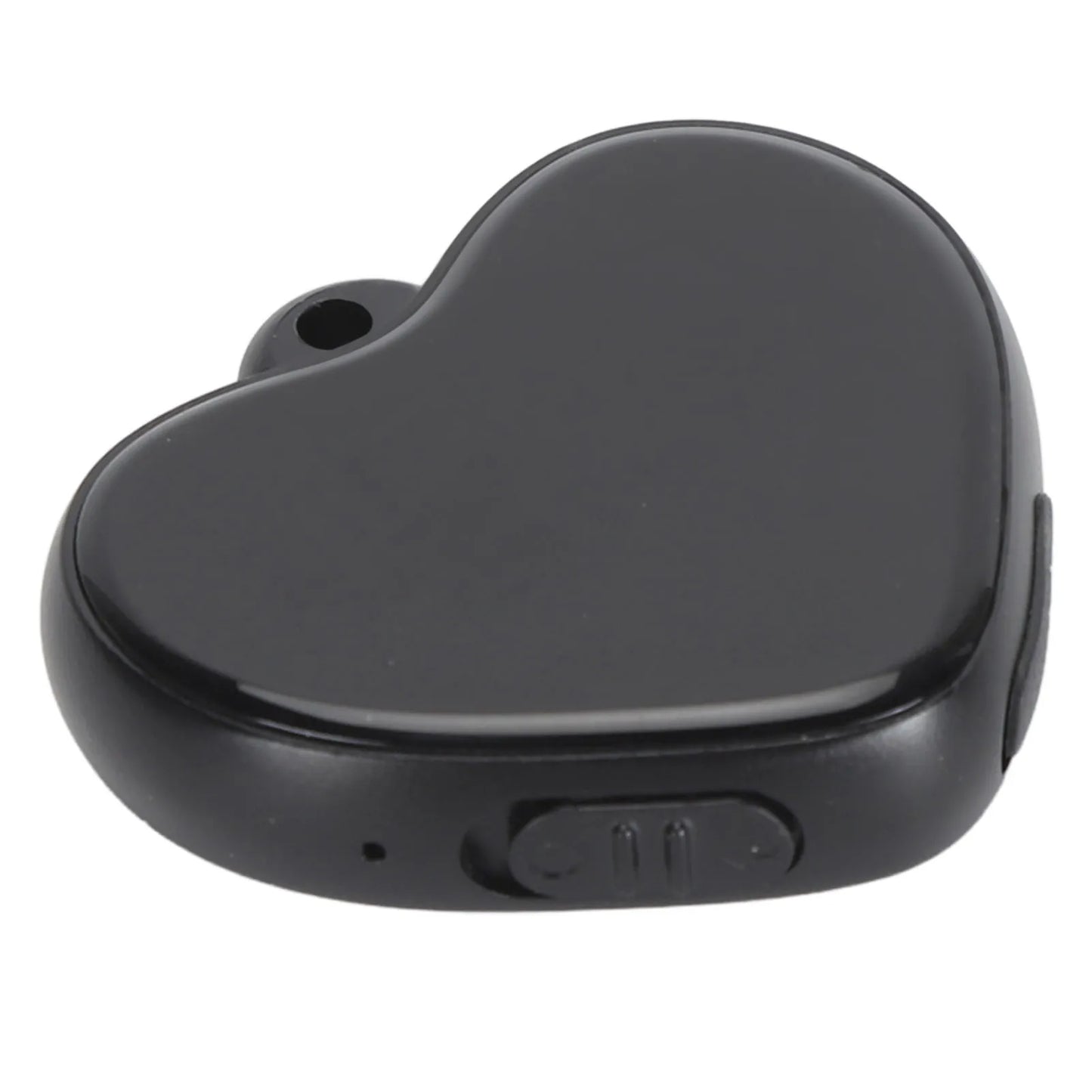 Audio Recorder Heart Pendant Shape Multipurpose Noise Reduction Voice Activated Voice Recorder with Headphones for Lecture