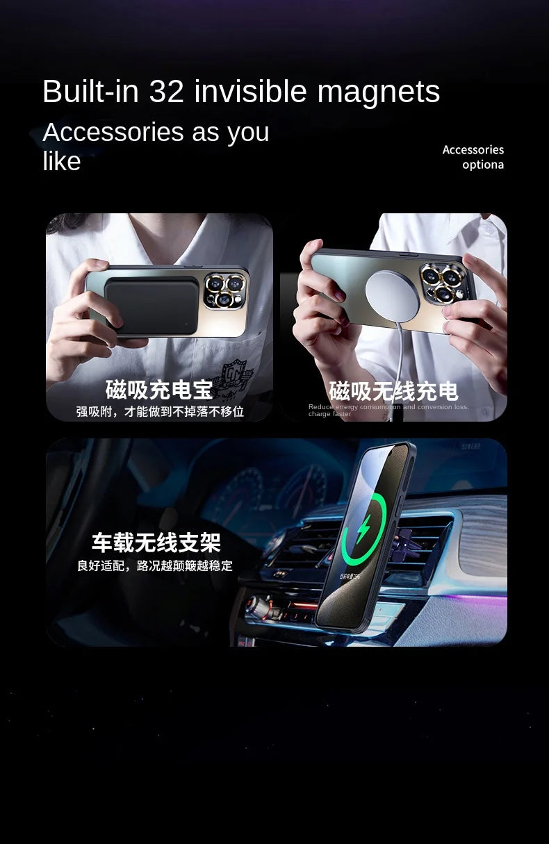 Latest Magnetic and Heat Dissipating iPhone 16 15 14 13 Pro Max plus Case – Full Coverage