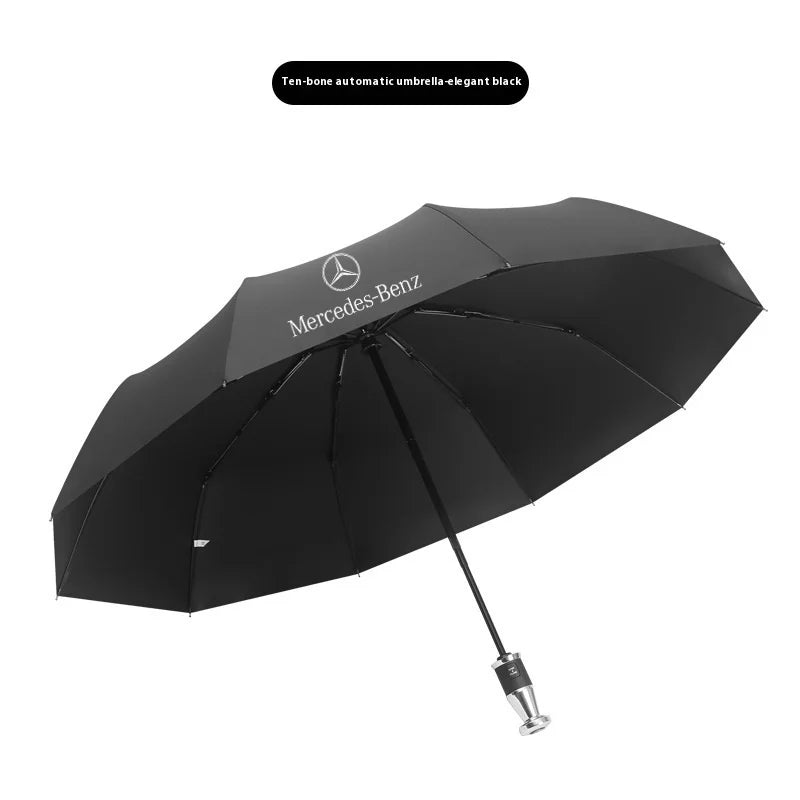 For Mercedes-Benz A C E S V Class AMG Sprinter GLC ML SLK SL Vito CLS GLA GLK Car Automatic Folding Windproof Sunshade Umbrella