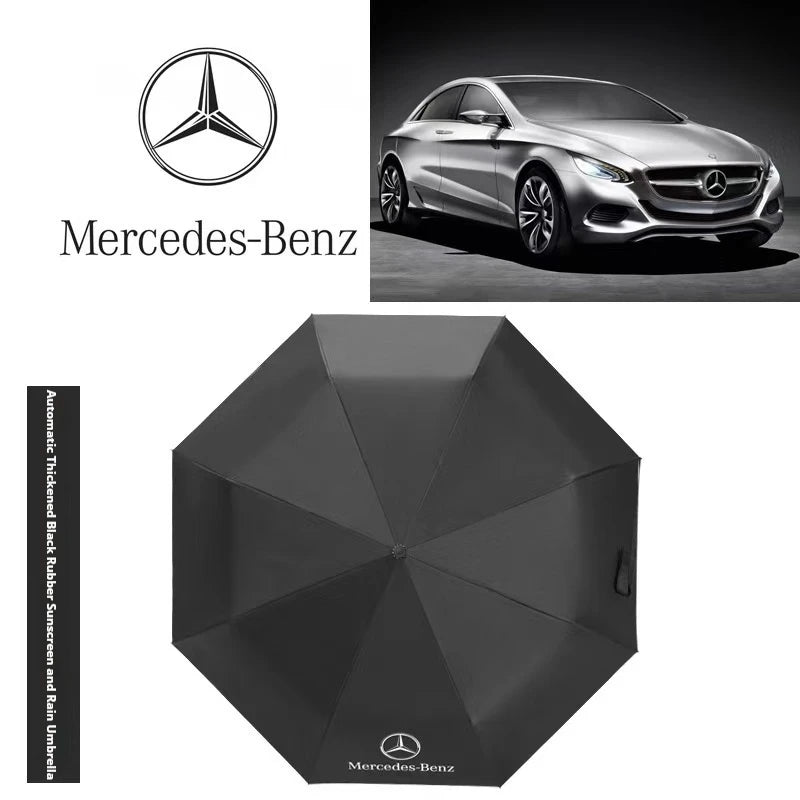 For Mercedes-Benz A C E S V Class AMG Sprinter GLC ML SLK SL Vito CLS GLA GLK Car Automatic Folding Windproof Sunshade Umbrella