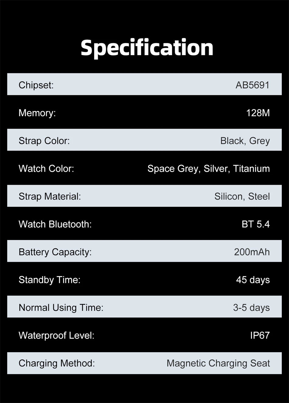 2025 New Ultra Thin Smart Watch Men 1.96"AMOLED 368*448 HD Display Always Show Time Health Monitor Waterproof BT Call Smartwatch