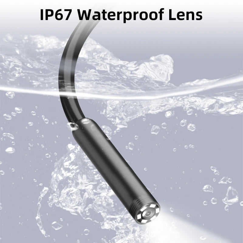 7.0MM TYPE-C Endoscope Camera IP67 Waterproof 6 LEDs Adjustable USB Android Flexible Inspection Borescope Cameras for Phone PC