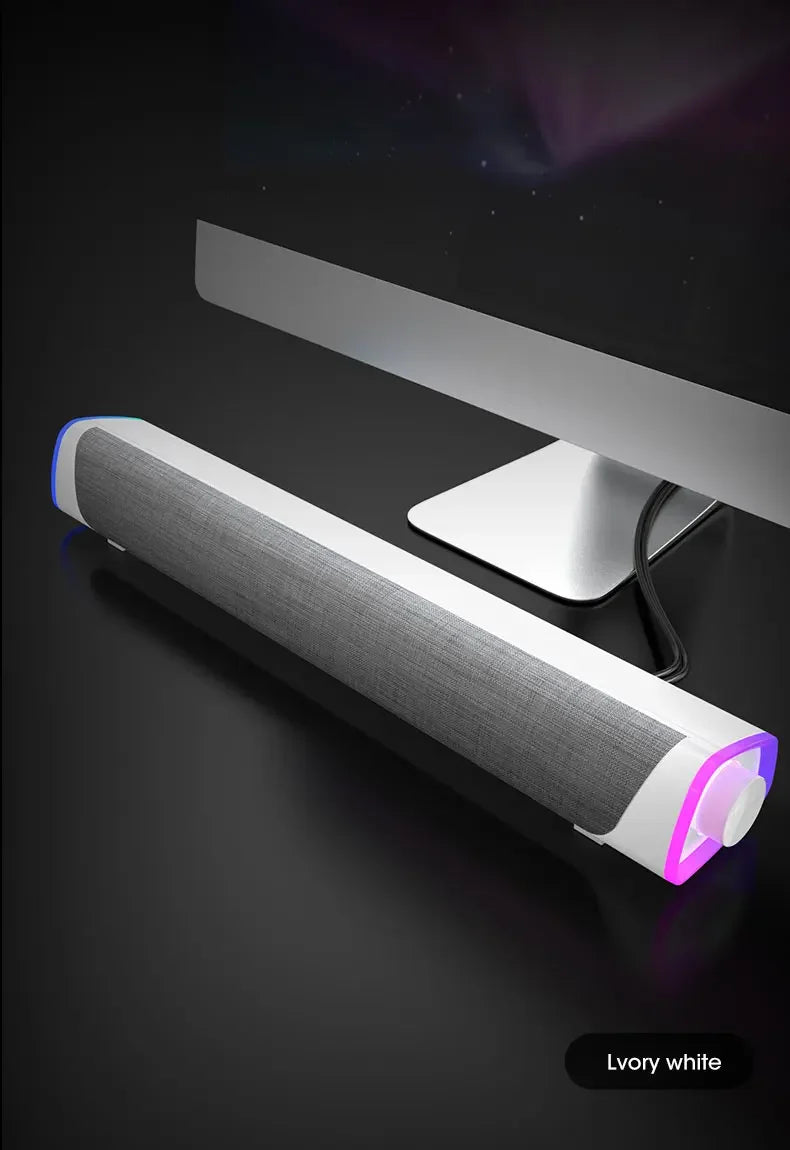 Computer Speaker Bar Stereo Sound Subwoofer Bluetooth Speaker For Macbook Laptop Notebook PC Music Player Wired Loudspeaker