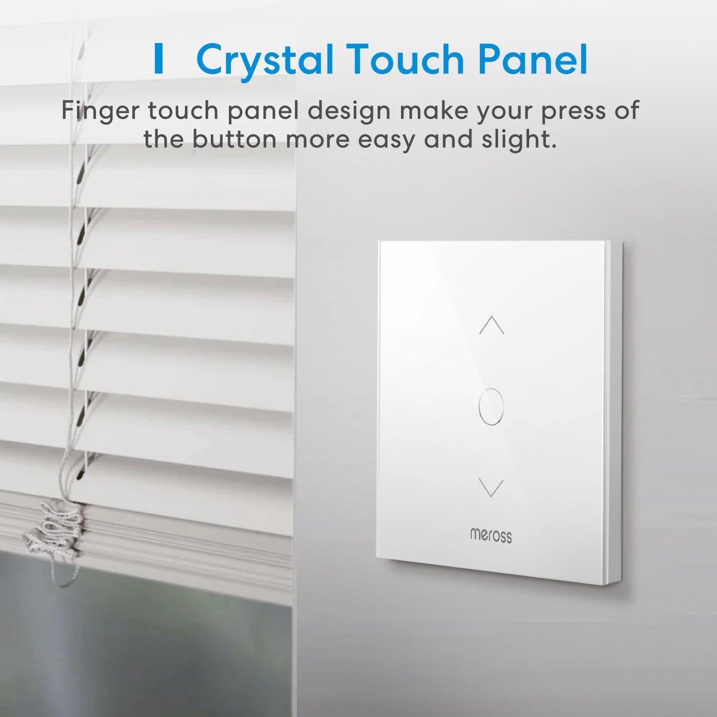 Meross HomeKit WiFi Roller Shutter Switch Smart Curtain Blind Motor Backlight Style Work with Siri Alexa Google Home SmartThings