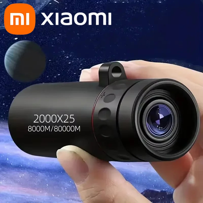 Xiaomi 2000x25 Hd Monocular Telescope Mini Portable Design Ideal For Camping, Hunting Birdwatching Lightweight Outdoor Telescope