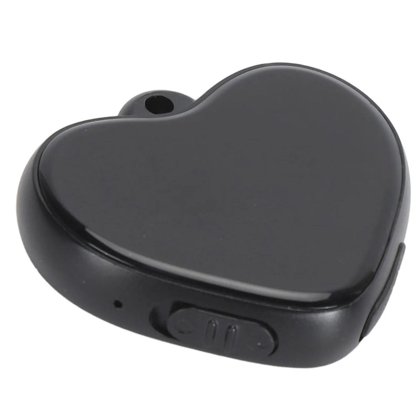 Audio Recorder Heart Pendant Shape Multipurpose Noise Reduction Voice Activated Voice Recorder with Headphones for Lecture