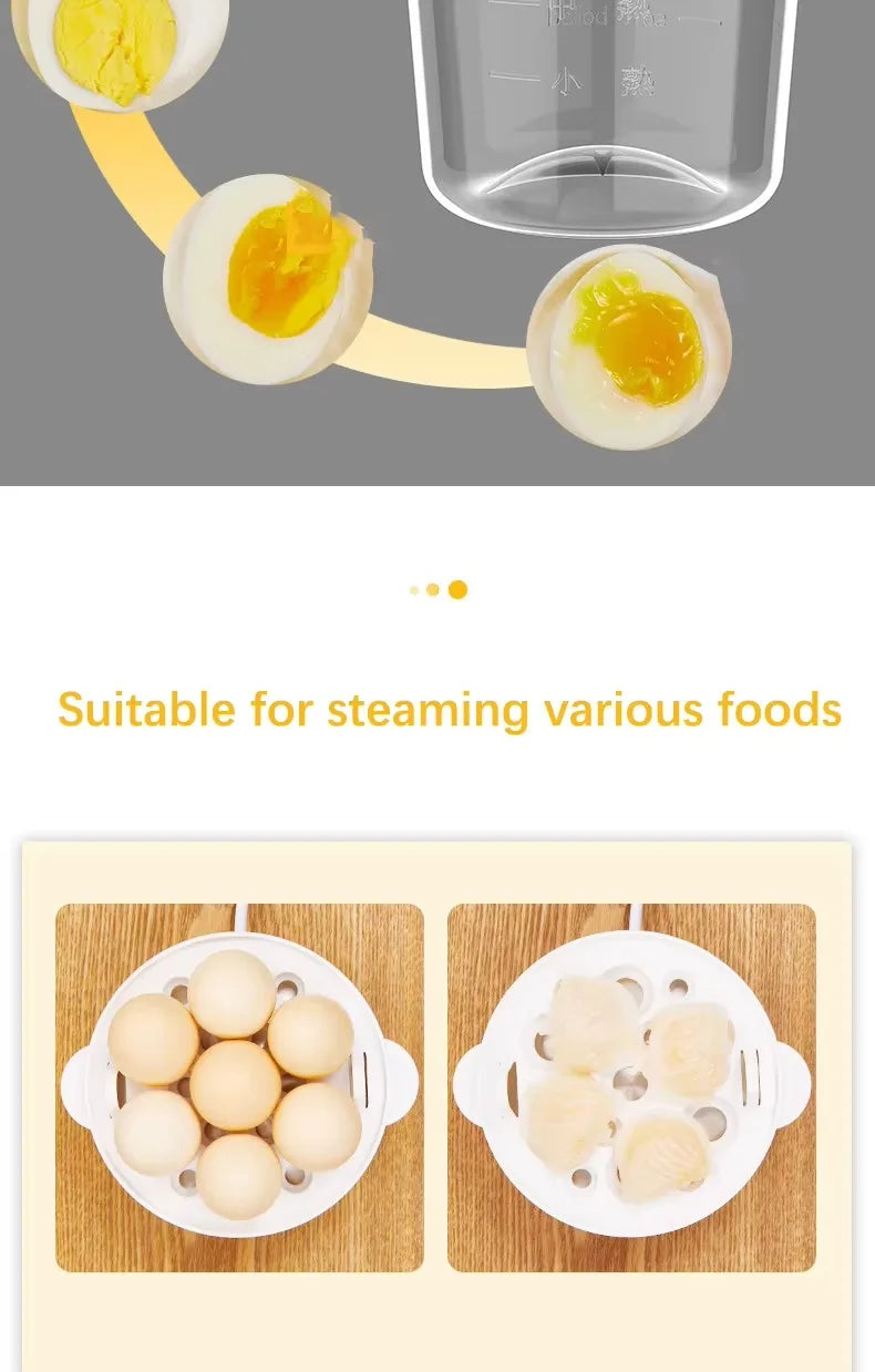 Multifunctional Electric Egg Cooker Automatic Egg Boiler 7 Eggs Mini Egg Streamer Kitchen Breakfast Machine Mini Egg Boiler