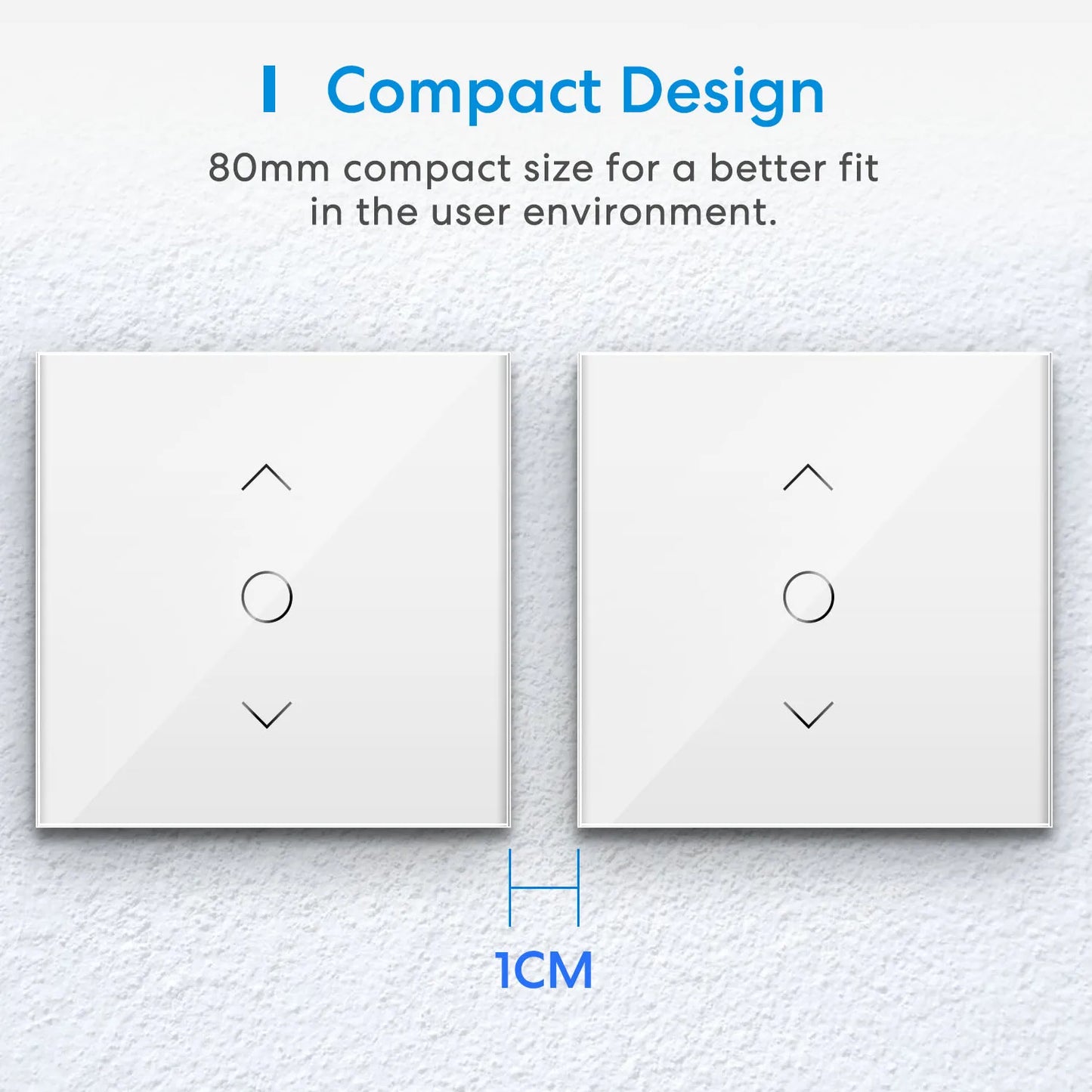 Meross HomeKit WiFi Roller Shutter Switch Smart Curtain Blind Motor Backlight Style Work with Siri Alexa Google Home SmartThings