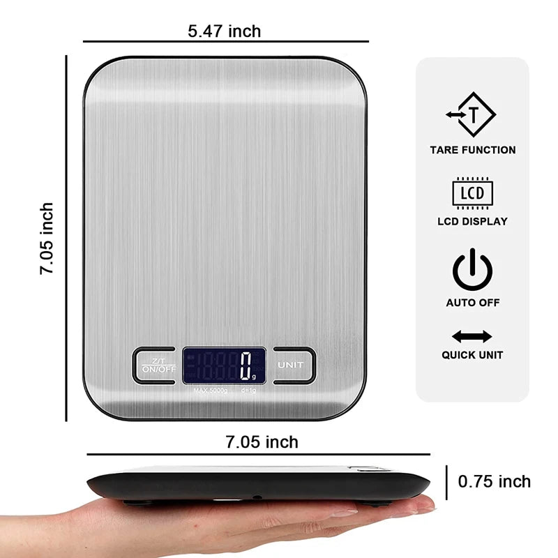 500g/0.01g Jewelry Portable Scale 3kg/0.1g Digital Display Scale Baking Electronic Scale Personal Table Scale Kitchen Food Scale