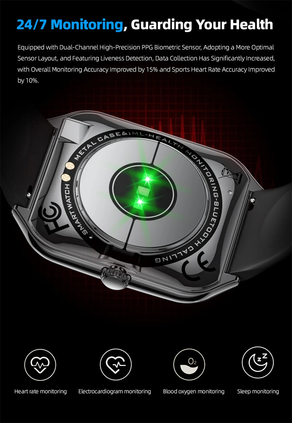 2025 New Ultra Thin Smart Watch Men 1.96"AMOLED 368*448 HD Display Always Show Time Health Monitor Waterproof BT Call Smartwatch