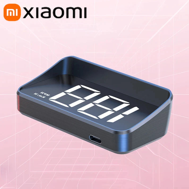 Xiaomi In-vehicle Speedometer HUD Head Up Display Digital Speed Mete GPS Compass Multifunctional Car Windshield Projector NEW