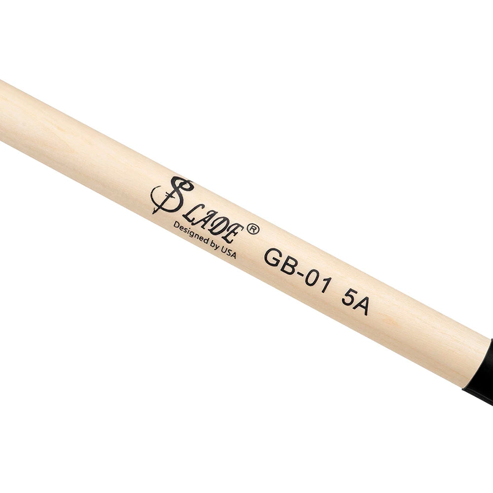 5A 7A Drum Sticks Professional Maple Drumsticks Non-slip Rubber Grip Colorful Drumsticks Percussion Instrument Accessories