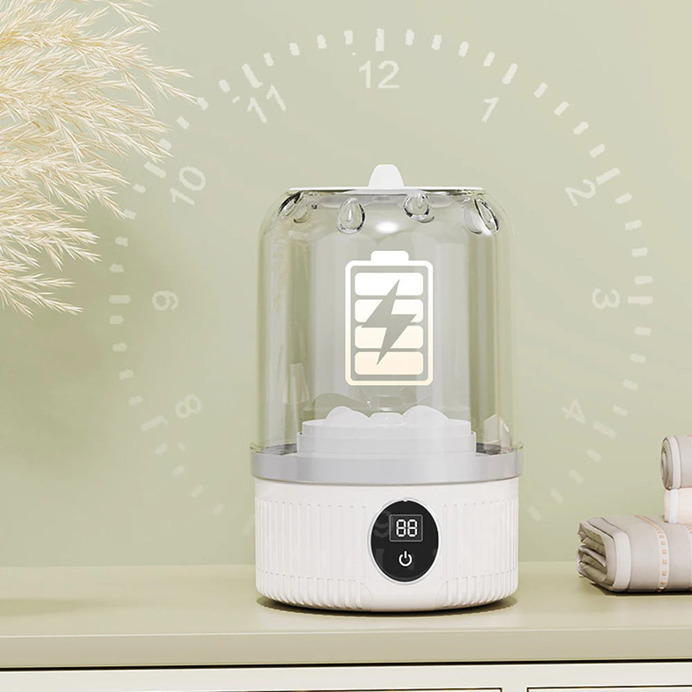 Portable Underwear Cleaner Wireless Washing Machine Mini Socks Washing Machine 2-speed Time Special Washer for Travel Home