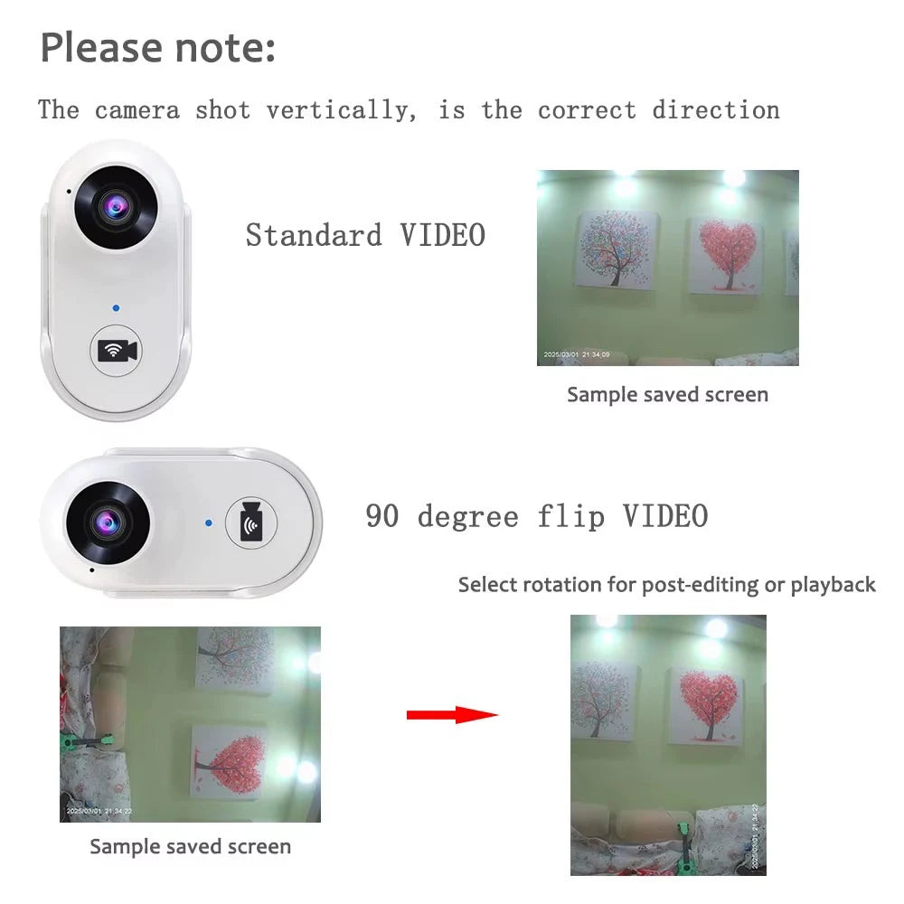 BOBLOV W4 2K Mini Body Camera Wearable 64GB Camera 360°Rotatable Clip & Magnetic Clip 800mAh Battery recording Cam For Outdoors