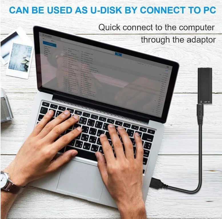 Portable Mini USB Pen 8GB 16GB 32GB Digital Audio Voice Recorder Mp3 Player 192Kbps Recording