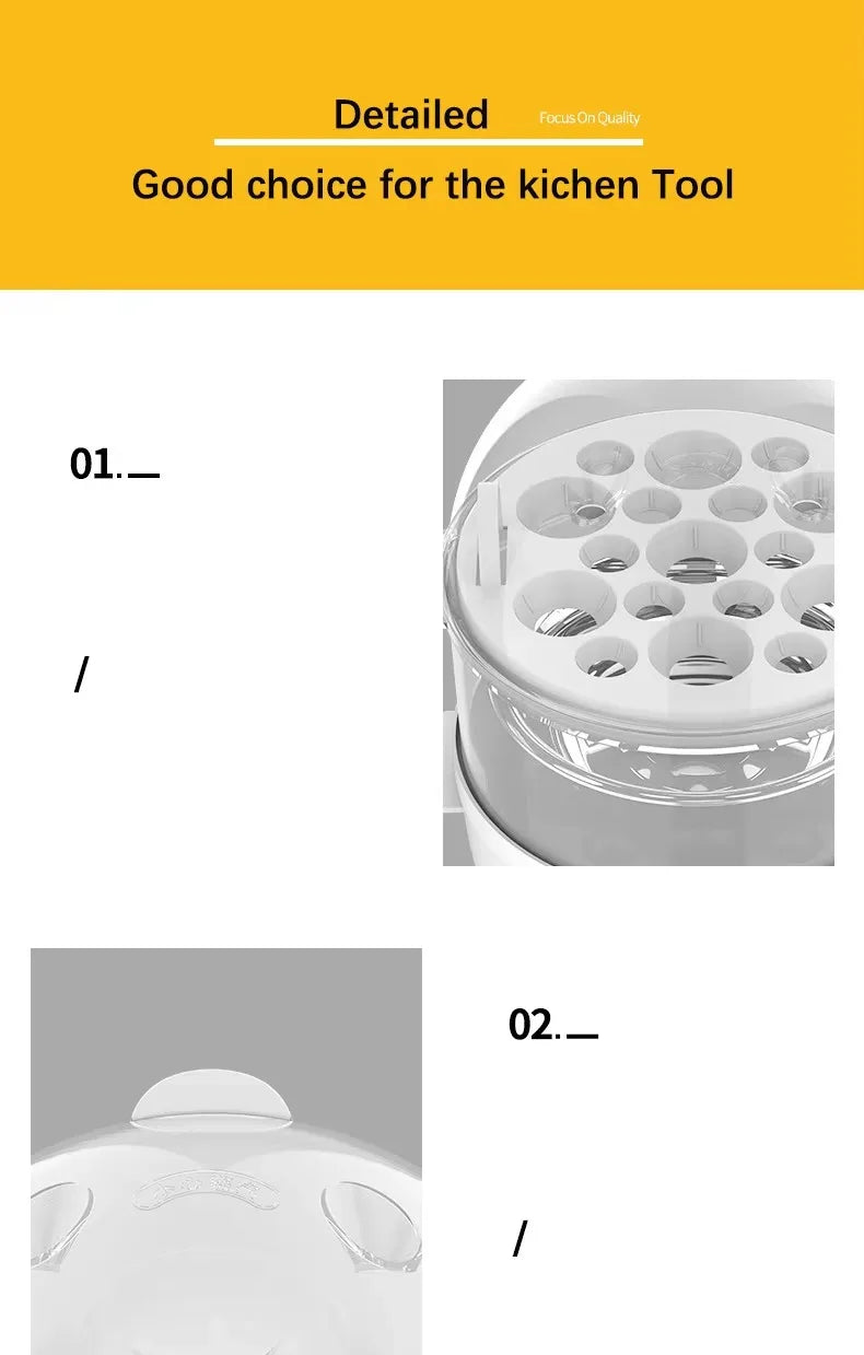 Multifunctional Electric Egg Cooker Automatic Egg Boiler 7 Eggs Mini Egg Streamer Kitchen Breakfast Machine Mini Egg Boiler