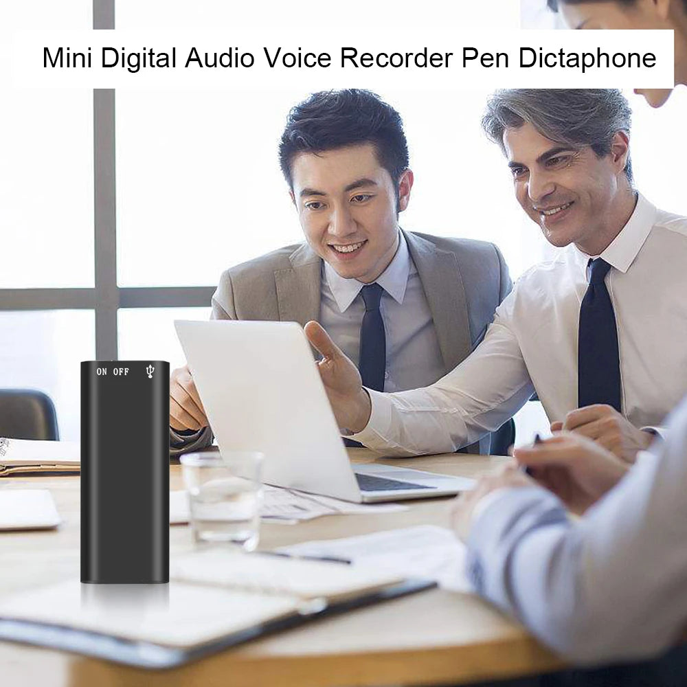Portable Mini USB Pen 8GB 16GB 32GB Digital Audio Voice Recorder Mp3 Player 192Kbps Recording