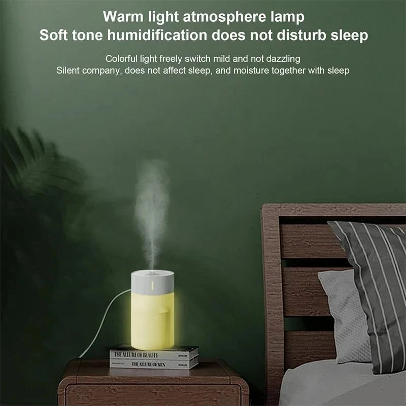 Luminous Humidifier Household Desktop Small Water Supplement Spray Air Humidification Usb Car Portable Night Light 260ml