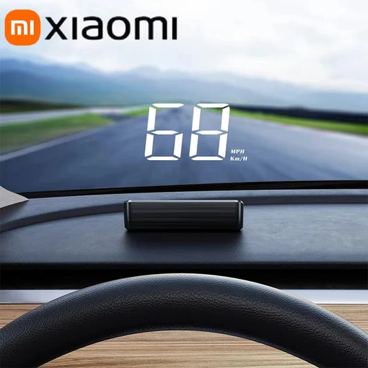 Xiaomi In-vehicle Speedometer HUD Head Up Display Digital Speed Mete GPS Compass Multifunctional Car Windshield Projector NEW