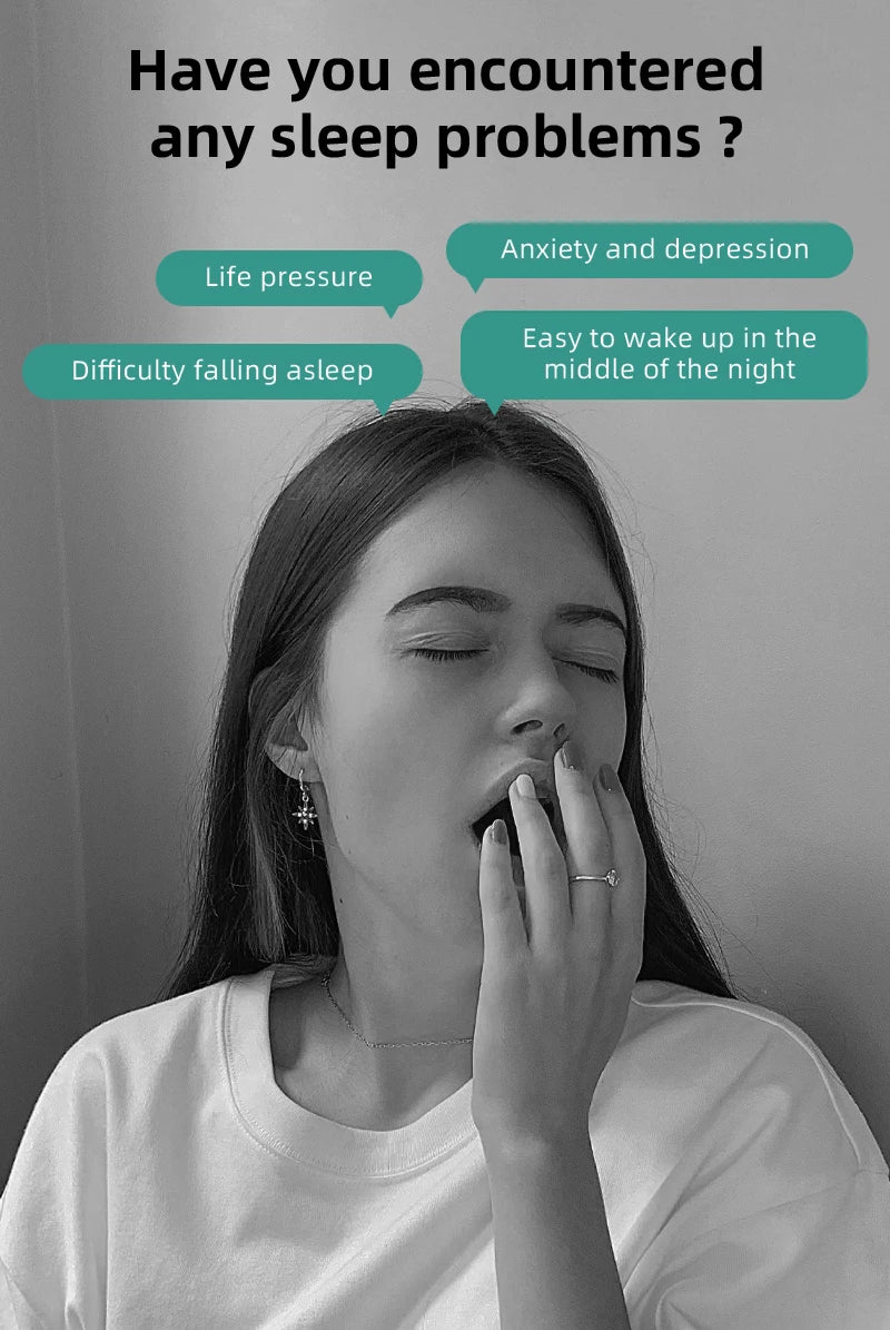 New Microcurrent Sleep Aid Device EMS Sleep Aid Machine Sleep Instrument for Insomnia Stress Anxiety Relief Palm Pulse Massager