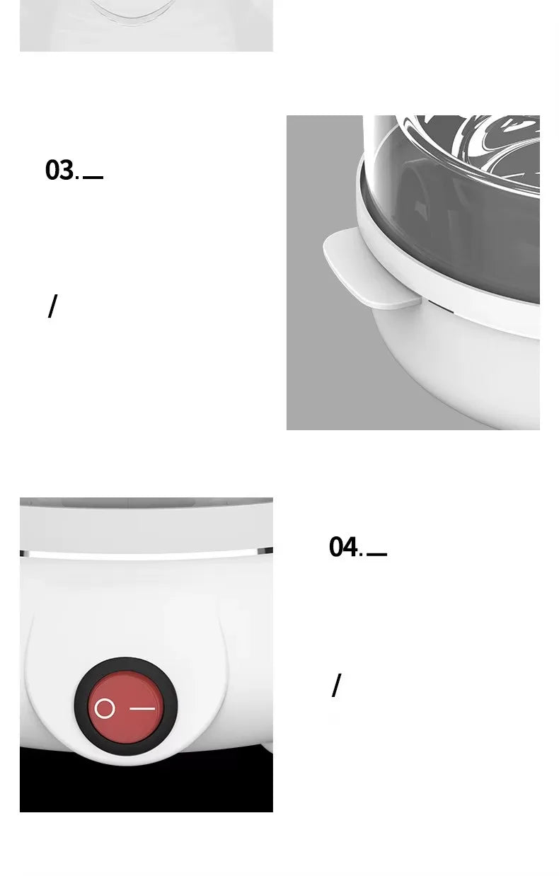 Multifunctional Electric Egg Cooker Automatic Egg Boiler 7 Eggs Mini Egg Streamer Kitchen Breakfast Machine Mini Egg Boiler