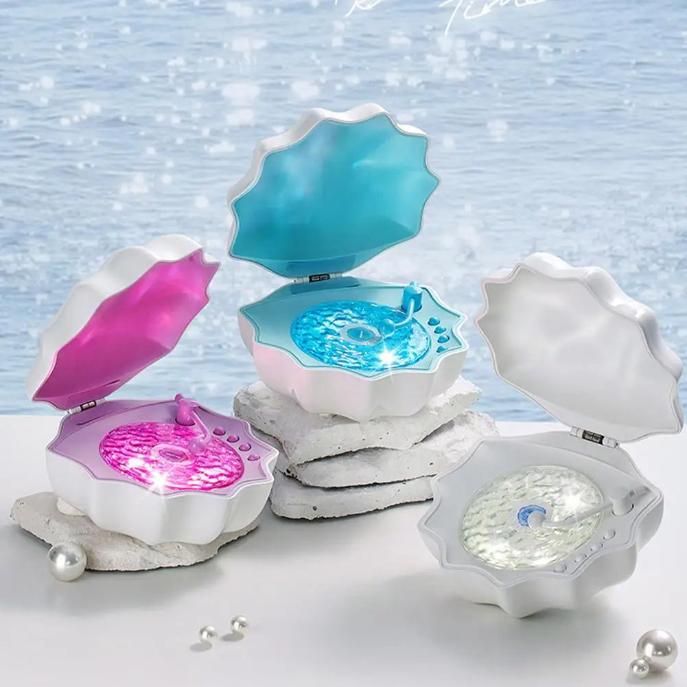 Creative Shell Light Wireless Bluetooth Speaker High-quality Subwoofer Sleeping Desktop Ornaments Romantic Gift For Friends