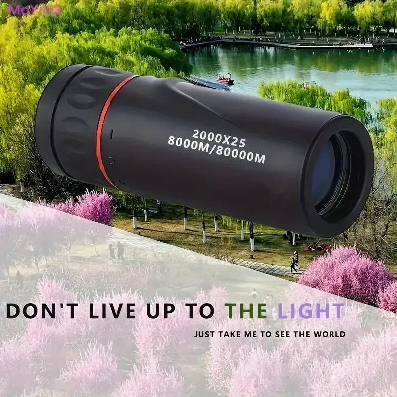 Xiaomi 2000x25 Hd Monocular Telescope Mini Portable Design Ideal For Camping, Hunting Birdwatching Lightweight Outdoor Telescope