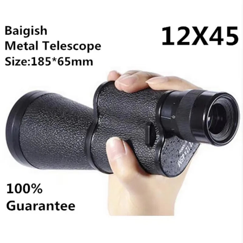 Metal 12X45 Russian Military Monocular HD High Quality Portable Mini Telescope Captain Caribbean Pirates Spyglass Binoculars