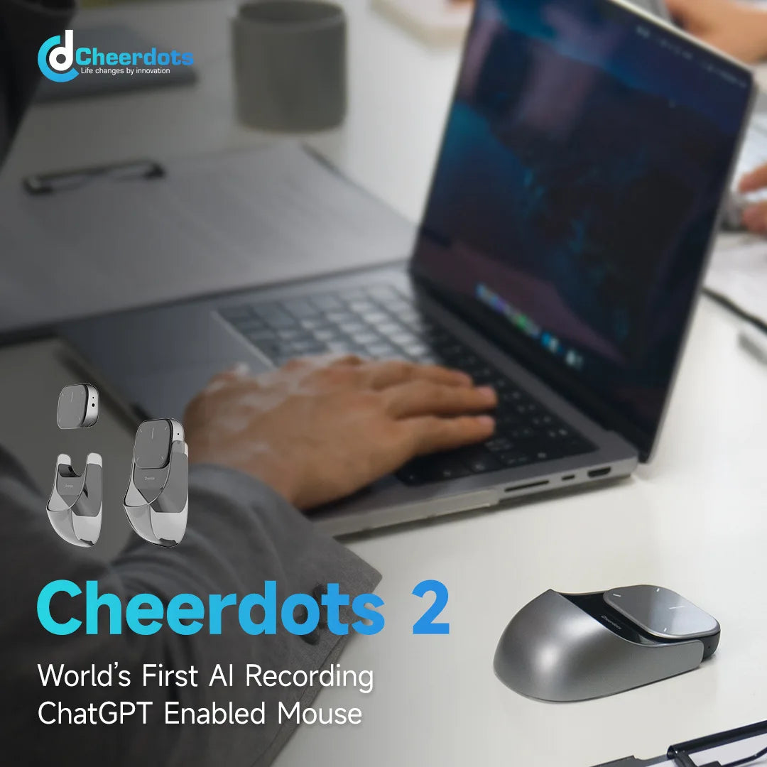 Cheerdots Cheerdots2 Wireless Detachable Air Mouse 2Mode Touchpad All-in-one Pocket Lightweight Customized Office Gaming Mouse