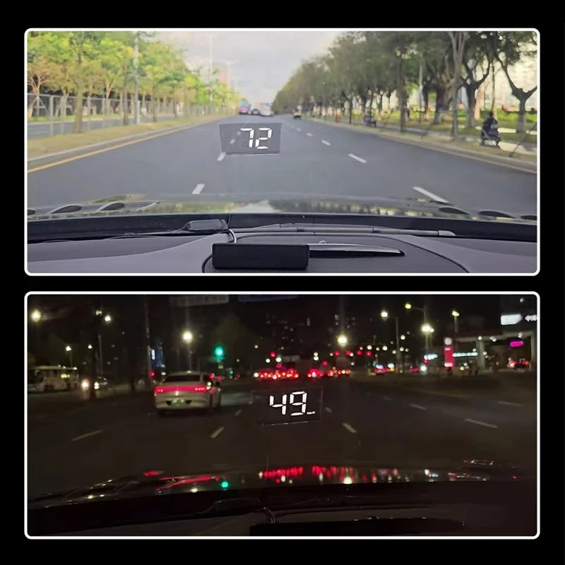 Xiaomi In-vehicle Speedometer HUD Head Up Display Digital Speed Mete GPS Compass Multifunctional Car Windshield Projector NEW